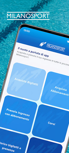 Android application Milanosport screenshort