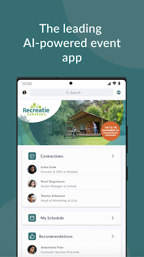 Android application Recreatie Vakbeurs screenshort