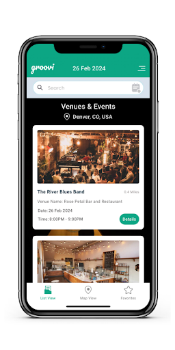 Groovi: Local Event Finder Screen 2