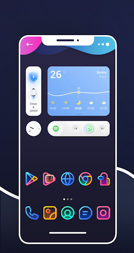 Android application IOS 16 Icon Pack screenshort