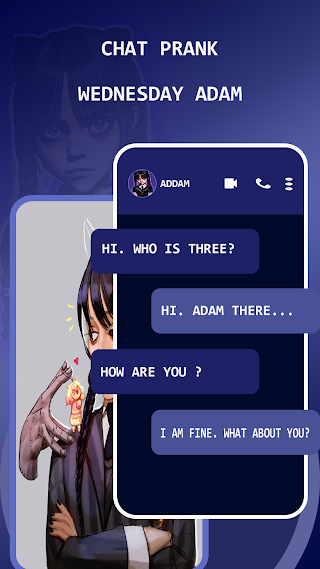Wednesday Addams Fake Call-Mod - Screenshot 3