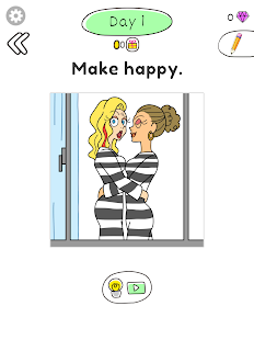Draw Happy Prisoner-Free draw puzzle to help woman