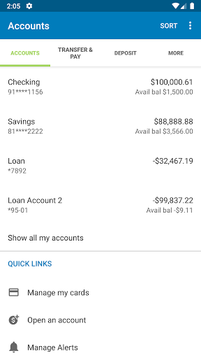 Andover Mobile Banking Screen 3