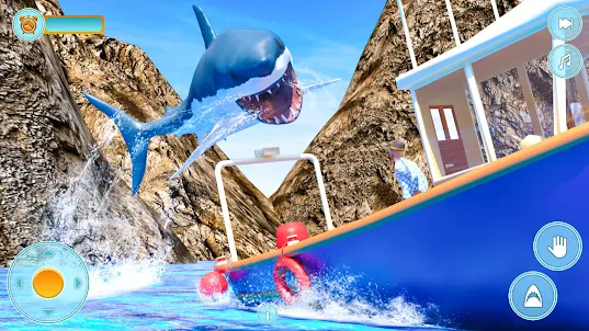 Hungry Shark Attack Fish Game