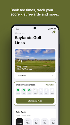 Android application Baylands Golf Links screenshort