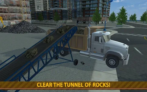 túnel construção simulador
