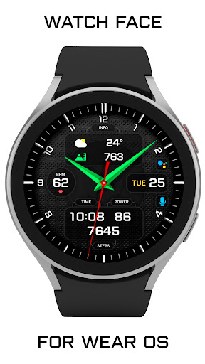 IV54 Black Watch Face Screen 3