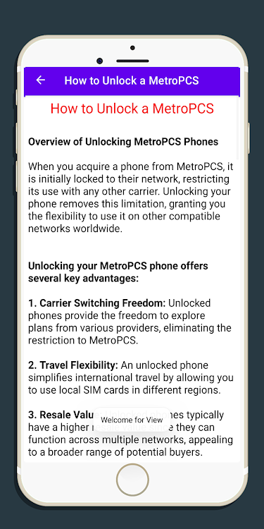 Unlock MetroPCS Device Guide - 3.0 - (Android)