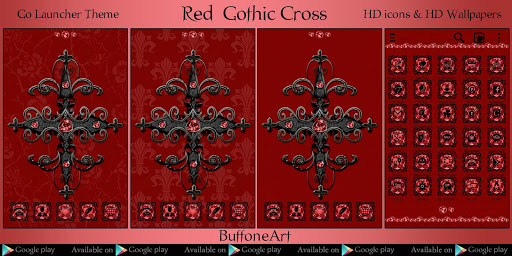 Red Diamond Clock Widget Screen 3
