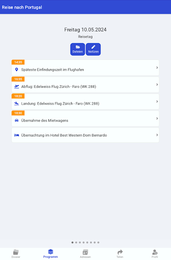 ABS Travel App Screen 3