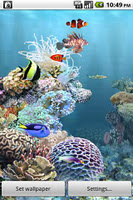 screenshot of aniPet Aquarium LiveWallpaper