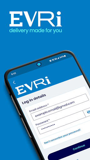 Android application Evri screenshort