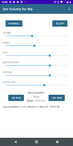 Android application Set Volume for Me screenshort