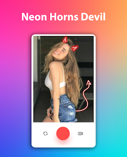 Neon Horns Devil Photo Editor - Neon Devil Crown  APK screenshots 2