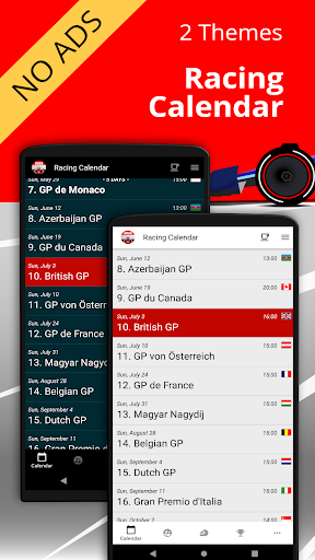 Racing Calendar + Ranking 2022 2.10 screenshots 1