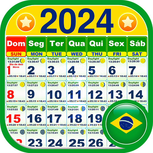 Brasil Calendário 2025 Brazil  Icon