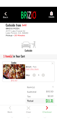 Screenshot of Brizio