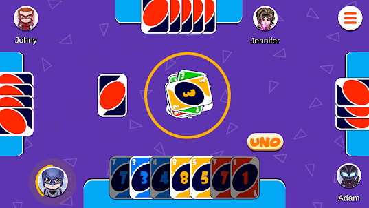 4 Colors Card Uno Game Offline