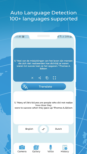 Android application Camera Translator OCR 2023 screenshort