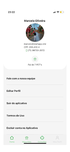 Android application Connect Vet screenshort
