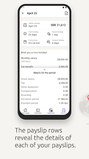 Visma Lön Anställd Screen 3