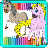 Unicorn Coloring Kids Paint icon
