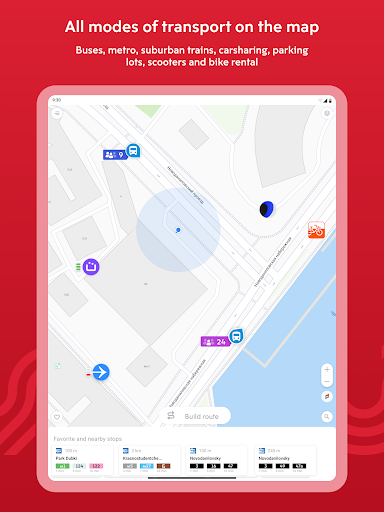 Screenshot of Moscow transport