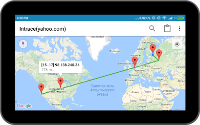 Intrace: Visual traceroute