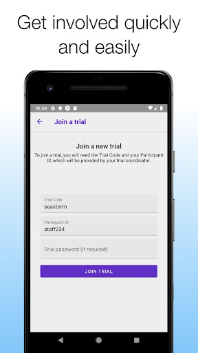 Android application Trialflare screenshort