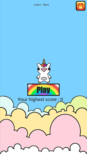 Android application Jumping unicorn screenshort