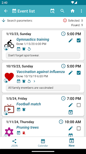 My Events Lite Screen 3