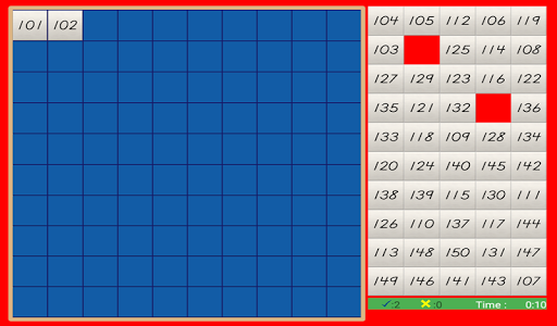Hundred Board 101 - 200 - Mont Screen 2