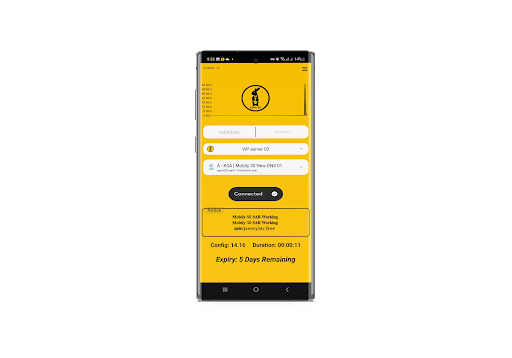 Android application RabbitNet-VIP screenshort