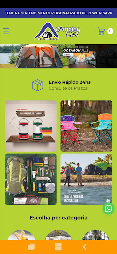 Android application Camping Life Tudo para Camping screenshort