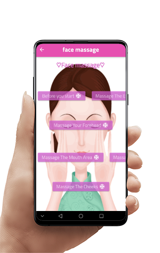 Android application Face Massage screenshort