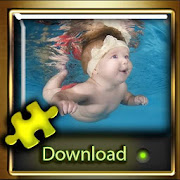 baby swim underwater jigsaw puzzle game for adults