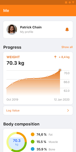 FM HealthClub app Screen 3
