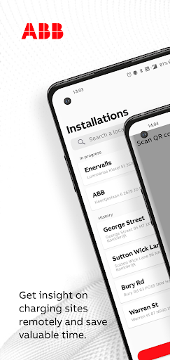 Android application ABB e-Mobility Gateway Config screenshort