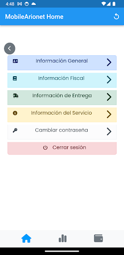 MobileArionet Home Screen 3