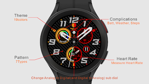 Android application IWF Shift Pro watch face screenshort