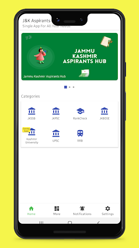 Android application Jammu Kashmir Aspirants Hub screenshort