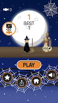 Halloween Witch Jumping Game - Screenshot 2