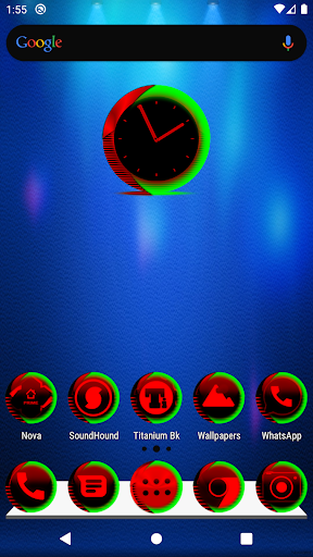 Android application Red Icon Pack Style 7 screenshort