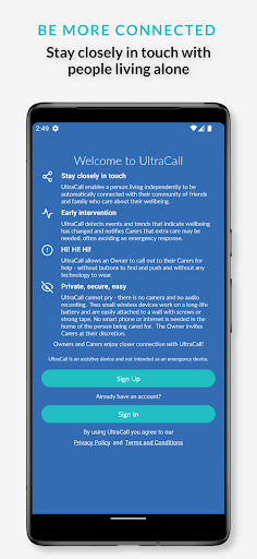 Android application UltraCall screenshort