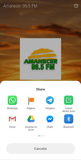 Android application Radio Amanecer 99.5 FM screenshort