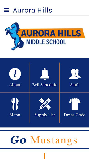 Android application Aurora Hills Middle School screenshort