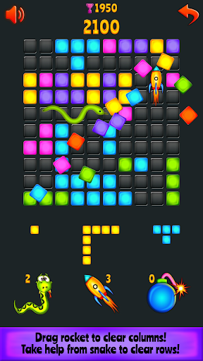 Block Blast - with snake rock