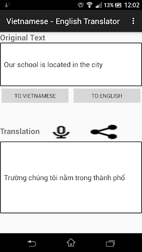 English -Vietnamese Translator Screen 3