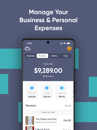 Cloud Receipts Screen 2