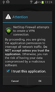 NetStop Firewall Screenshot